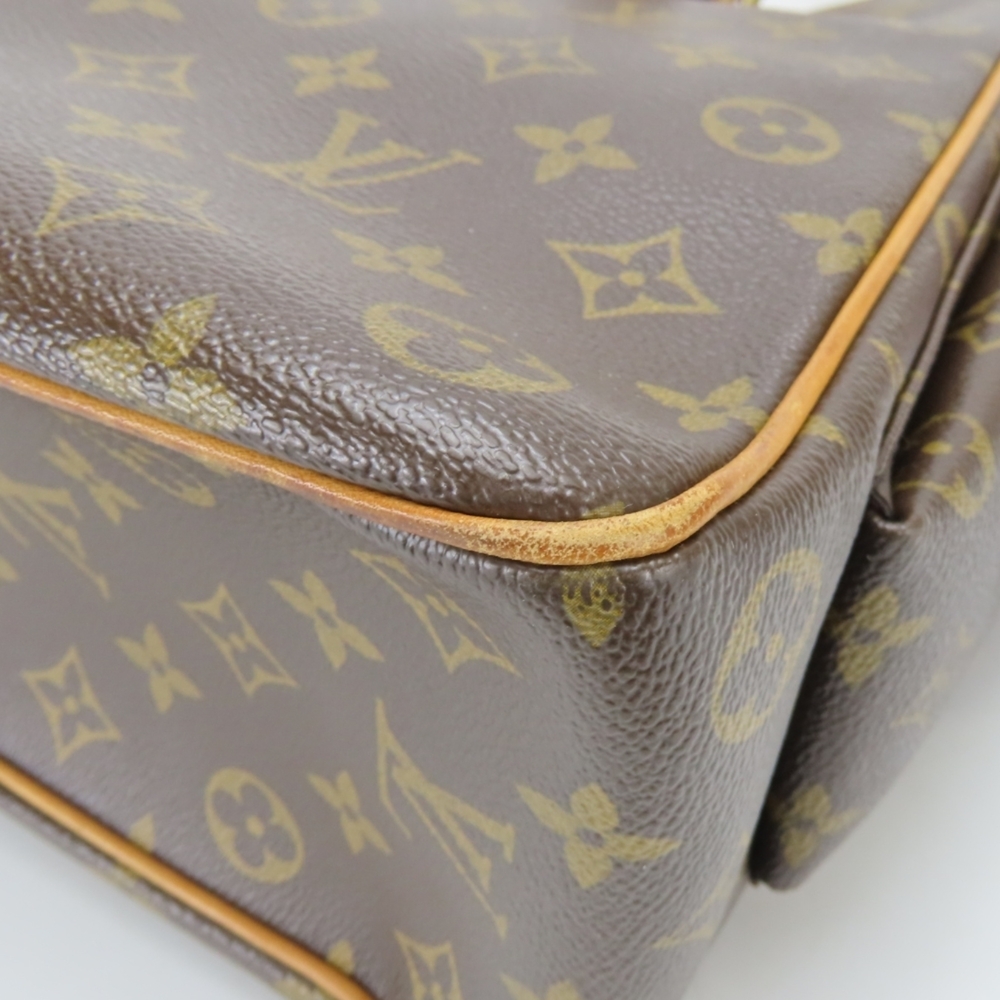 LOUIS VUITTON Authentic Brown Monogram Leather Tote Bag - Picture 11 of 16